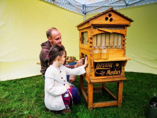 Pārtika veselībai no stropa 2 Medus bites plūstošā stropā