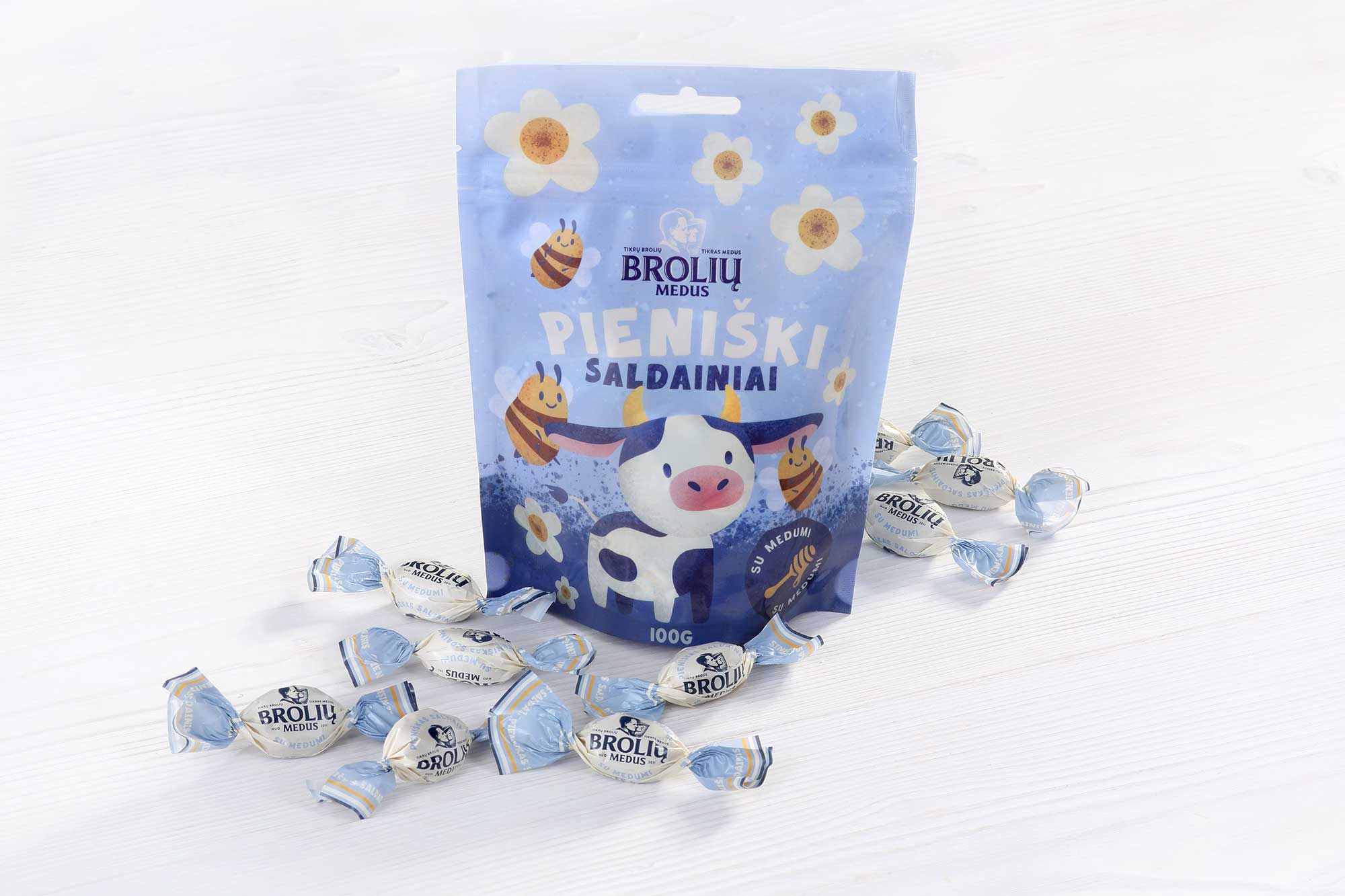 Piena konfektes ar medu